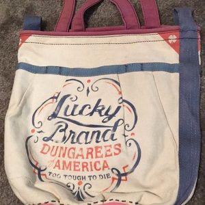 Lucky brand canvas tote